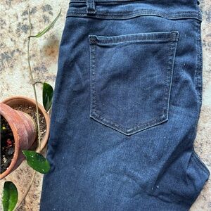 CAbi Dark Blue Women’s Distressed Jeans - 8